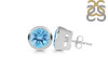 Blue Topaz Stud Earring BTZ-RDE-1434.