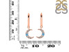 Blue Topaz & White Topaz Hoop Earring BTZ-RDE-1471.