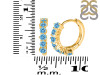 Blue Topaz Hoop Hoop Earring BTZ-RDE-1473.