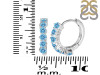Blue Topaz Hoop Hoop Earring BTZ-RDE-1473.