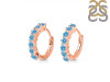 Blue Topaz Hoop Hoop Earring BTZ-RDE-1473.