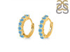 Blue Topaz Hoop Hoop Earring BTZ-RDE-1473.