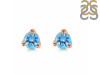 Blue Topaz Stud Earring BTZ-RDE-1517.