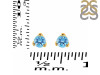 Blue Topaz Stud Earring BTZ-RDE-1517.