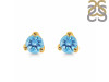 Blue Topaz Stud Earring BTZ-RDE-1517.