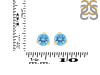 Blue Topaz Stud Earring BTZ-RDE-1565.