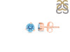 Blue Topaz Stud Earring BTZ-RDE-1565.