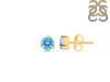Blue Topaz Stud Earring BTZ-RDE-1565.