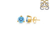 Blue Topaz Stud Earring BTZ-RDE-1566.