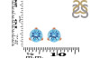 Blue Topaz Stud Earring BTZ-RDE-1567.