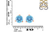 Blue Topaz Stud Earring BTZ-RDE-1568.