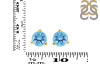 Blue Topaz Stud Earring BTZ-RDE-1568.
