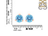 Blue Topaz Stud Earring BTZ-RDE-1569.