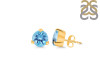 Blue Topaz Stud Earring BTZ-RDE-1569.