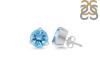 Blue Topaz Stud Earring BTZ-RDE-1570.