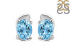 Blue Topaz Stud Earring BTZ-RDE-28.