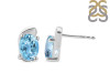 Blue Topaz Stud Earring BTZ-RDE-28.