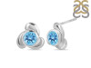 Blue Topaz Stud Earring BTZ-RDE-3.