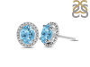 Blue Topaz Stud Earring BTZ-RDE-34.