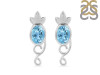 Blue Topaz Stud Earring BTZ-RDE-5.