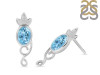 Blue Topaz Stud Earring BTZ-RDE-5.