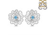 Blue Topaz Stud Earring BTZ-RDE-60.