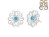 Blue Topaz Stud Earring BTZ-RDE-61.