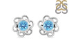 Blue Topaz Stud Earring BTZ-RDE-7.