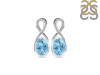 Blue Topaz Stud Earring BTZ-RDE-9.
