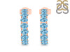 Blue Topaz Hoop Earring BTZ-RDE-975.