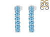 Blue Topaz Hoop Earring BTZ-RDE-975.