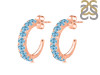 Blue Topaz Hoop Earring BTZ-RDE-975.