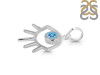 Blue Topaz Eye Pendant BTZ-RDEP-875A.