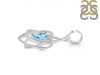 Blue Topaz Triquetra Heart Knot Pendant BTZ-RDEP-880.