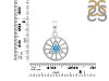Blue Topaz Illuminati Pendant BTZ-RDEP-881.