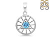 Blue Topaz Illuminati Pendant BTZ-RDEP-881.