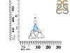 Blue Topaz Triquetra Pendant BTZ-RDEP-892.