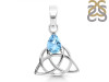 Blue Topaz Triquetra Pendant BTZ-RDEP-892.