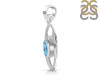Blue Topaz Pendant BTZ-RDP-139.