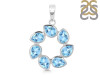 Blue Topaz Pendant BTZ-RDP-25.