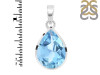 Blue Topaz Pendant BTZ-RDP-455.