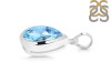 Blue Topaz Pendant BTZ-RDP-463.