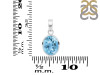 Blue Topaz Pendant BTZ-RDP-466.