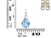 Blue Topaz Pendant BTZ-RDP-468.