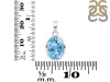 Blue Topaz Pendant BTZ-RDP-471.