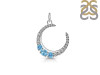 Blue Topaz & White Topaz Pendant BTZ-RDP-728.
