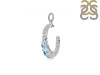 Blue Topaz & White Topaz Pendant BTZ-RDP-728.