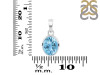Blue Topaz Pendant BTZ-RDP-734.