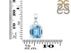 Blue Topaz Pendant BTZ-RDP-738.