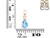 Blue Topaz Pendant BTZ-RDP-757.